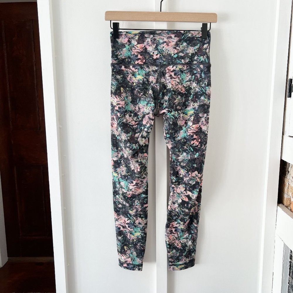 LULULEMON black dappled daze Wunder Under High-Rise 7/8 Tight - Picture 9 of 12